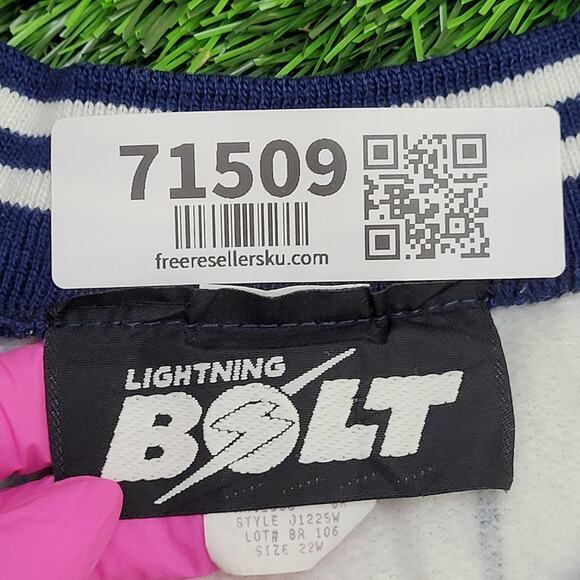 Vintage Lightning-Bolt Sweatshirt Womens 2XL 25x25 Boxy - Picture 8 of 15